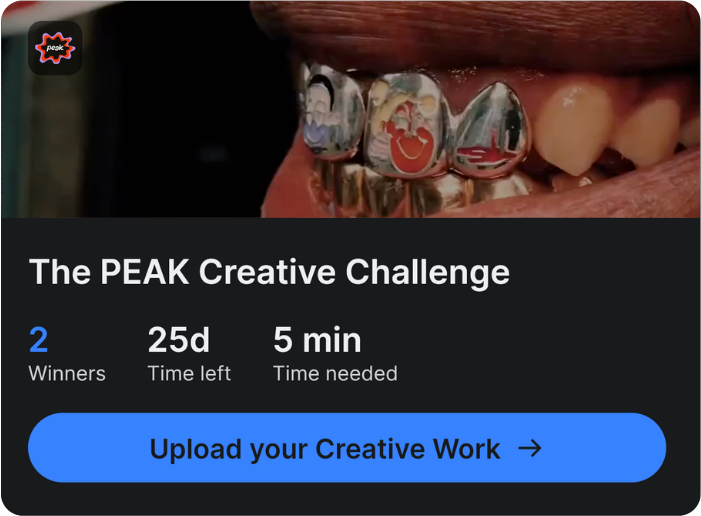The PEAK creative challenge on Vaultt