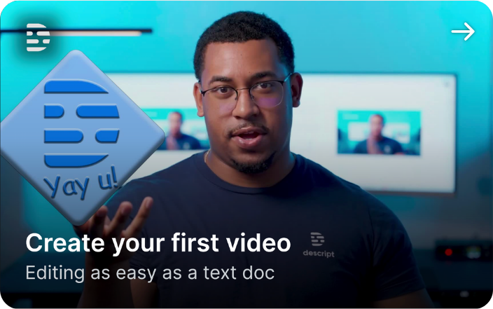 Create your first video with Descript on Vaultt